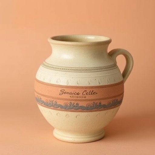 A personalized pottery item.